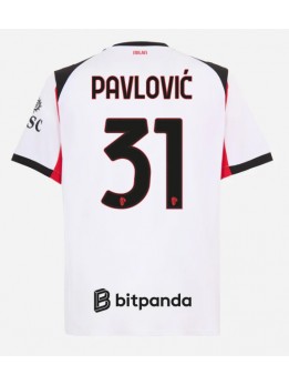 AC Milan Strahinja Pavlovic #31 Gostujuci Dres 2025-26 Kratak Rukavima